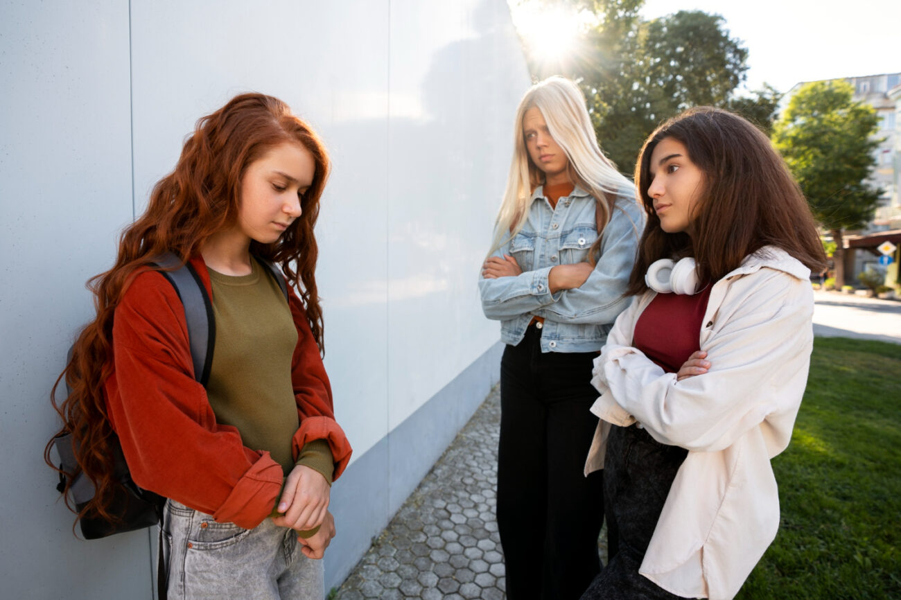 2149649919 Teen survivors sharing stories about dating violence in high school