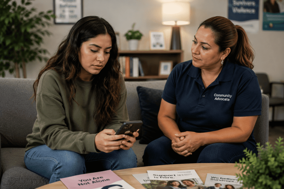 Survivor using social media carefully to find support resources